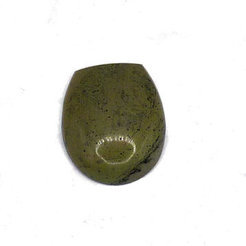 Grön bergslagssten, cabochon.