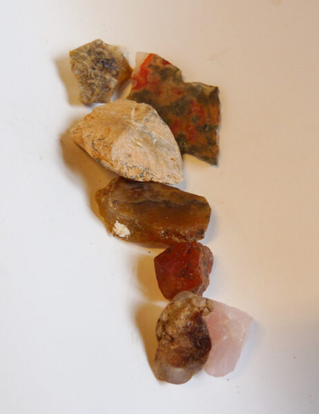 Bildjaspis, kalcedon/eldagat, agat, rosenkvarts, karneol och agat - Bild 2