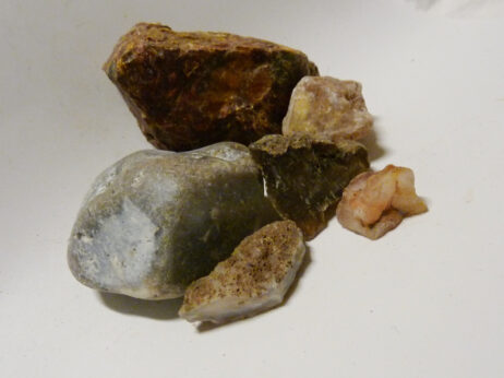 Opal, blå kalcedon, agat, agat och agat - Bild 3